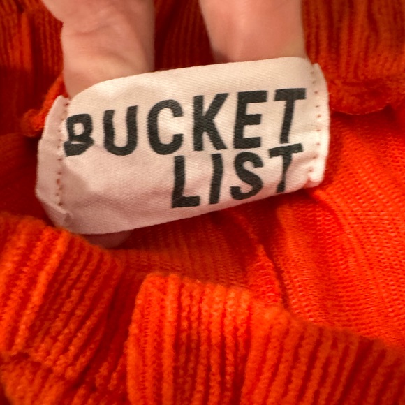 Bucket List Orange Wide Leg Pants size‎ Small - Picture 4 of 6